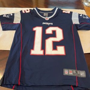 New England Patriots Jersey Youth Small Blue Tom Brady NFL